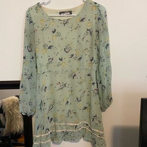 Blue/teal babydoll dress